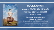 Book Launch - Away from My Island by Gary Collins, Chapters St. John's, Saturday, November 4