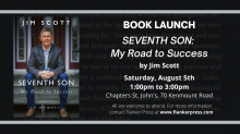 Book Launch - Seventh Son, by Jim Scott, Chapters St. John's, Saturday, August 5